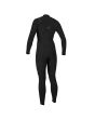 Traje de neopreno con cremallera en el pecho O'Neill Hyperfreak 5/4mm Plus negro para mujer posterior