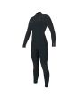 Traje de surf con cremallera en el pecho O'Neill Hyperfreak 5/4 Plus color Gunmetal Gris para mujer