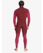 Hombre con traje de surf con cremallera en la espalda Quiksilver Everyday Sessions 4/3mm negro interior posterior