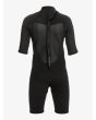 Traje de Surf de Primavera con Manga Corta y Cremallera en la Espalda para Chicos 8 a 16 años Quiksilver Prologue 2/2mm negro posterior