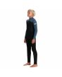 Niño con Traje de Neopreno con cremallera en la espalda Quiksilver Boy Prologue 4/3mm Negro y Azul lateral