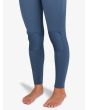 Niña con Traje de Surf con Cremallera en el Pecho Roxy Girl Swell Series 5/4/3mm Azul y Blanco Floral rodilleras