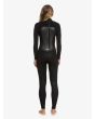 Mujer con Traje de Surf con cremallera en la espalda Roxy 4/3mm Prologue Negro posterior