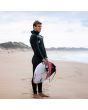 Jack Robinson con Traje de surf con capucha y cremallera en el pecho Volcom Modulator 4/3mm negro hooded