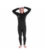 Hombre con Traje de neopreno con capucha y cremallera en el pecho Volcom Modulator 4/3mm negro Hooded