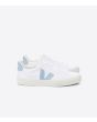 Zapatillas Veganas Veja Campo Canvas Blanco Azul Acero Unisex