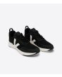 Zapatillas de Running Veja Impala Jacquard negras y tono crema Unisex frontal
