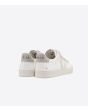Zapatillas Ecológicas Veja Logo Chromefree en color blanco con velcro y suela de goma posterior 