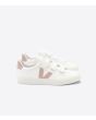 Zapatillas Veja Recife Chromefree Leather White Babe blancas y rosas para mujer