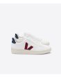 Zapatillas de cuero Veja V-12 Leather Marsala Nautico Unisex