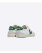 Zapatillas Veja Volley Canvas color Blanco y Verde Esmeralda Unisex posterior