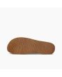 Sandalias Slider Reef Cushion Vista negras y beige para mujer suela