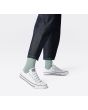 Zapatillas de lona Converse Chuck Taylor All Star Classic bajas en color blanco modelo derecha