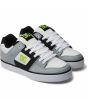 Zapatillas de cuero DC Shoes Pure color Blanco y Lima para hombre frontal