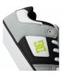 Zapatillas de cuero DC Shoes Pure color Blanco y Lima para hombre logo