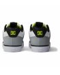 Zapatillas de cuero DC Shoes Pure color Blanco y Lima para hombre posterior