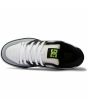 Zapatillas de cuero DC Shoes Pure color Blanco y Lima para hombre superior