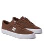 Zapatillas de cuero DC Shoes Teknic Marrón Chocolate para hombre frontal