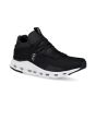 Zapatillas ON Cloudnova color negro phantom y blanco para hombre frontal