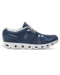 Zapatillas On Running Cloud 5 azul vaquero y blanco para mujer 