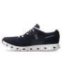 Zapatillas On Running Cloud 5 azul marino y blanco para hombre izquierda
