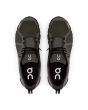 Zapatillas On Running Cloud 5 Waterproof verde oliva y negras para hombre superior