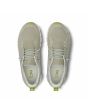Zapatillas On Running Cloud 5 Waterproof color verde tiza y blanco hielo para mujer atado rápido