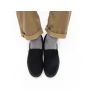 Zapatillas Vans Classsic Slip On negras Unisex puestas