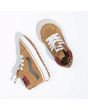 Zapatillas Vans TD SK8-Hi Zip MTE-1 Marrones para niños de 1 a 4 años superior