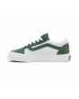 Zapatillas Vans UY Old Skool Vans Since 1966 blancas y verdes para niños de 4 a 8 años izquierda