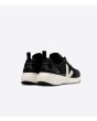 Zapatillas Ecológicas Veja Condor 2 Alveomesh Black Pierre negras con detalles en beige Unisex posterior