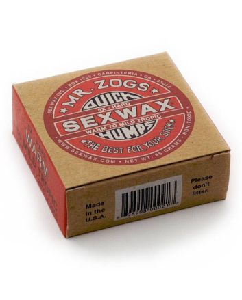 Parafina Sex Wax Quick Humps 45 Red Hard para aguas calientes entre 21-29º