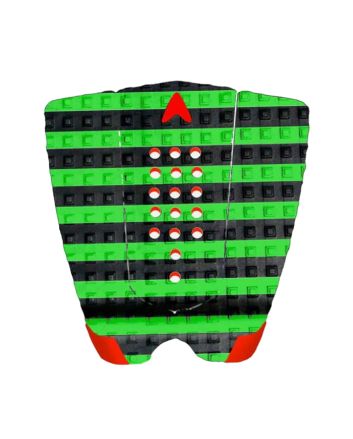 Grip para tabla de surf Astrodeck Danny Fuller Built-In Arch Negro-Verde 3 piezas