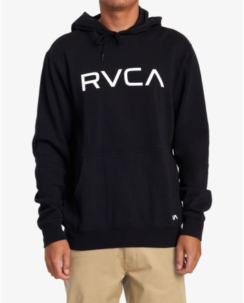 Hombre con Sudadera con capucha RVCA Big RVCA Negra 