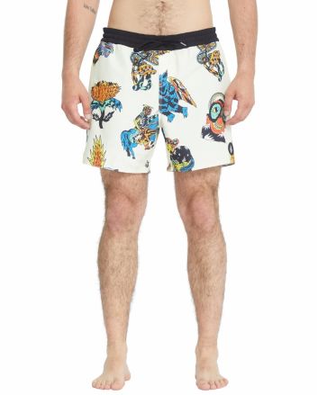 Hombre con Bañador Volcom FA Bob Mollema Trunk 16'' Beige Claro