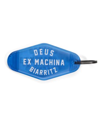 Llavero de plástico Deus Ex Machina Biarritz Key Tag Azul Clásico