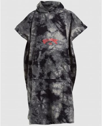 Toalla con capucha Billabong Billa Hoodie Towel Gris Tie Dye para chico 8 a 16 años