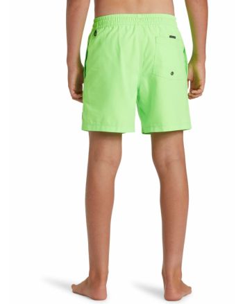 Niño con bañador Quiksilver Everyday Solid Volley 14'' Verde Lima