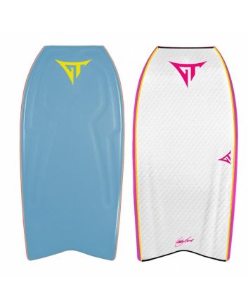 Tabla de Bodyboard GT Boards Mega-T Fish Tail Sky Blue/White