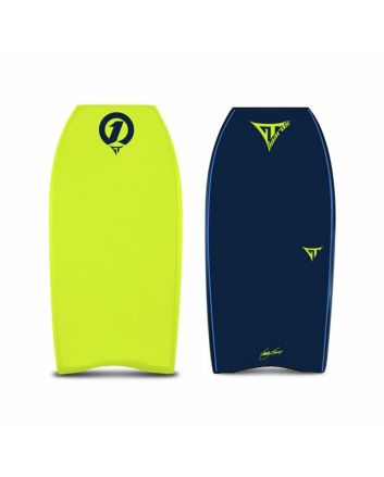 Tabla de bodyboard para principiantes GT Boards GT One 40''/41'' color lima y azul medianoche