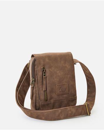 Bolso bandolera Rip Curl Leazard Pouch marrón para hombre