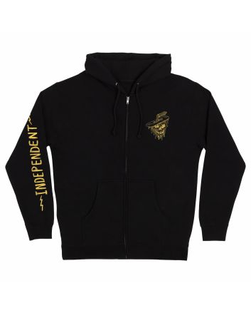Sudadera con capucha y cremallera Independent Bratrud Notebook Negra para hombre