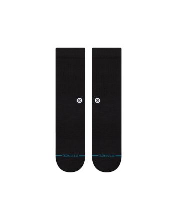 Calcetines Stance Icon Crew Sock Negro-Blanco Unisex 