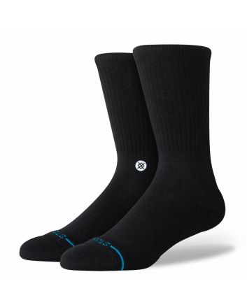 Calcetines Stance Icon Crew Sock Negro-Blanco Unisex 