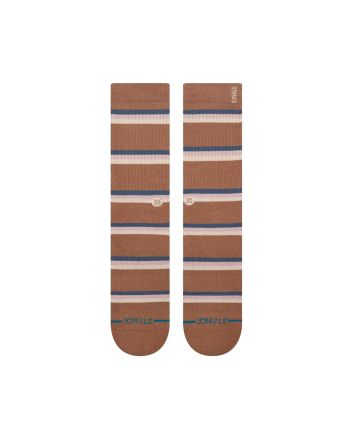 Calcetines Stance Strata marrones con rayas Unisex