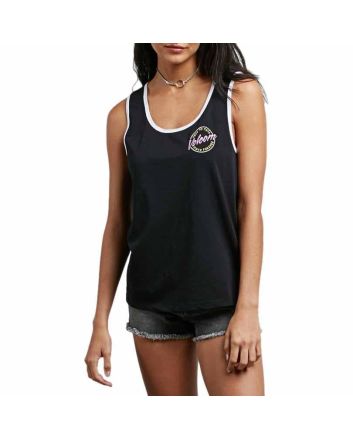 Mujer con Camiseta de asas Volcom Cosmic Clash Tank Negra