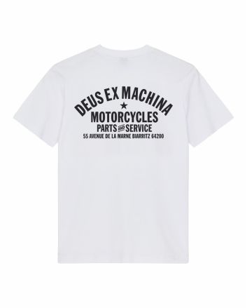 Camiseta Deus Ex Machina Biarritz Address blanca para hombre