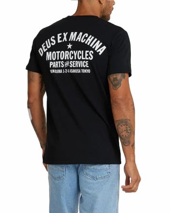 Hombre con Camiseta de manga corta Deus Tokyo Address Negra 
