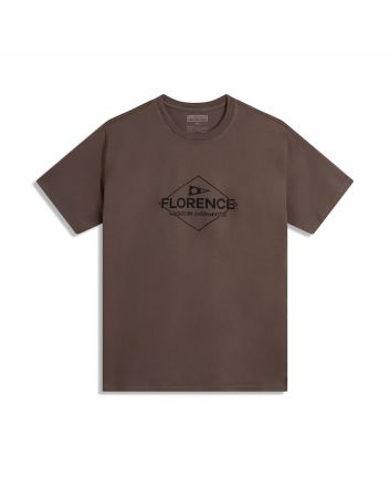 Camiseta de manga corta Florence Flag en color marrón Pumice para hombre