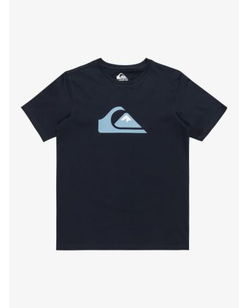 Camiseta de manga corta Quiksilver Comp Logo Azul Marino Oscuro para niño 8-16 años